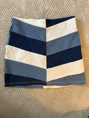 Altar'd State Blue Denim with Cream Label Detail